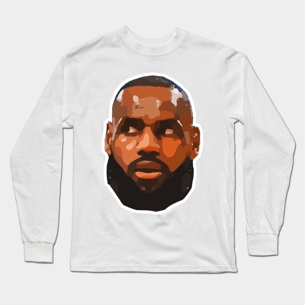 Lebron James Long Sleeve T-Shirt by Playful Creatives